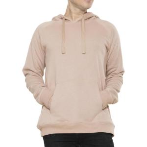 imageSTRETCH IS COMFORT Mens Soft Hoodie with Extra Side Seam Zippered Pocket  Cozy and Functional  Fleeced Line S5XLTan