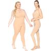 imageSTRETCH IS COMFORT Teamwear Womens Regular and Plus Size Cotton Tank UnitardBeige