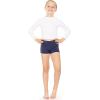 imageYouth Girls Stretch Cotton Booty ShortsNavy Blue