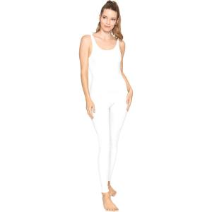 imageSTRETCH IS COMFORT Teamwear Womens Regular and Plus Size Cotton Tank UnitardWhite