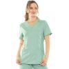imageSTRETCH IS COMFORT Womens Oh So Soft Long Sleeve Shirt Base Layer Under ScrubsBeige