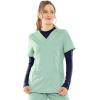 imageSTRETCH IS COMFORT Womens Oh So Soft Long Sleeve Shirt Base Layer Under ScrubsNavy Blue