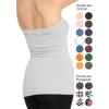 imageSTRETCH IS COMFORT Womens ampamp Plus Mid and Long Length Tube Top  X Small  5XHeather Gray