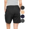 imageSTRETCH IS COMFORT Womens and Plus Oh So Soft Boyfriend Shorts with PocketsBlack