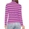 imageSTRETCH IS COMFORT Womens and Plus Relaxed and Regular Turtleneck  XS 7XPink Purple Stripes