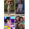 imageSTRETCH IS COMFORT Youth Girls Oh So Soft 2Piece Set  Short or Long Sleeve Crew Neck Top with Matching LeggingsBrown Cheetah