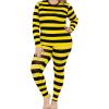 imageSTRETCH IS COMFORT Womens Oh So Soft Crew Neck Long Sleeve ampamp Leggings Set  2Piece Outfit for Everyday Wear  Sizes S5XBlack Yellow Stripes