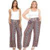 imageSTRETCH IS COMFORT Womens Gaucho Pants with Pockets  Small5XBoho Natural Floral