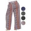 imageSTRETCH IS COMFORT Womens Gaucho Pants with Pockets  Small5XBoho Natural Floral