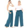 imageSTRETCH IS COMFORT Womens Gaucho Pants with Pockets  Small5XTeal