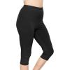 imageSTRETCH IS COMFORT Womens and Plus Size High Rise Knee and Ankle LeggingsBlack