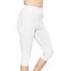 imageSTRETCH IS COMFORT Womens and Plus Size High Rise Knee and Ankle LeggingsWhite