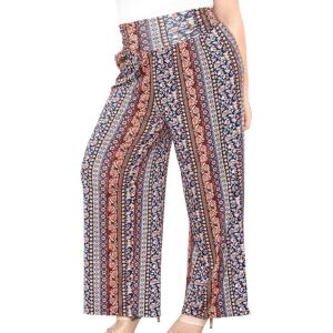 imageSTRETCH IS COMFORT Womens Gaucho Pants with Pockets  Small5XBoho Natural Floral