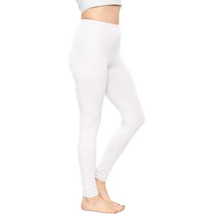imageSTRETCH IS COMFORT Womens and Plus Size High Rise Knee and Ankle LeggingsWhite