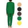 imageSTRETCH IS COMFORT Youth Boys Oh So Soft Jogger Set with Long Sleeve Crew Neck Top  Comfortable Kids Clothing  416Green