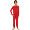 imageSTRETCH IS COMFORT Youth Boys Oh So Soft Jogger Set with Long Sleeve Crew Neck Top  Comfortable Kids Clothing  416Red