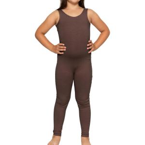 imageSTRETCH IS COMFORT Teamwear Girls Cotton Tank UnitardBrown