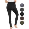 imageSTRETCH IS COMFORT Womens High Waist Cotton Stretch Pencil Leggings wPocketsBlack