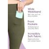 imageSTRETCH IS COMFORT Womens High Waist Cotton Stretch Pencil Leggings wPocketsCharcoal Gray
