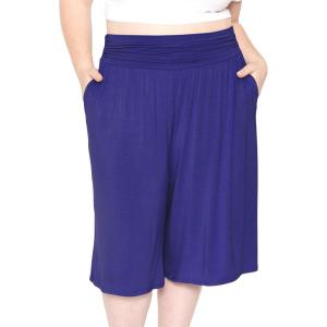 imageSTRETCH IS COMFORT Womens Straight Leg and Flowy Gaucho Pants with Pockets  Small5XRoyal Blue