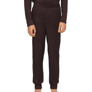 imageSTRETCH IS COMFORT Youth Boys Cuffed Lounge Pants  Soft Knit Joggers  PullOn Soft Bottoms  Relaxed Everyday Fit  416Brown