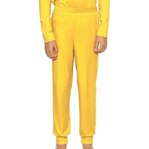 imageSTRETCH IS COMFORT Youth Boys Cuffed Lounge Pants  Soft Knit Joggers  PullOn Soft Bottoms  Relaxed Everyday Fit  416Yellow