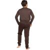imageSTRETCH IS COMFORT Boys and Mens Slim Fit Jogger Play PantsDark Brown Set