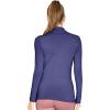 imageSTRETCH IS COMFORT Womens Oh So Soft Classic Fit Long Sleeve Mock Neck Top Navy Blue Small