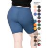 imageSTRETCH IS COMFORT Womens Plus Size Cotton Biker Shorts  Cotton  XLarge  7XLight Navy