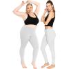 imageSTRETCH IS COMFORT Womens and Plus Size Oh So Soft Full and Knee Length Leggings  Basic Essentials  Small to 7XHeather Gray