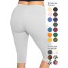 imageSTRETCH IS COMFORT Womens and Plus Size Oh So Soft Full and Knee Length Leggings  Basic Essentials  Small to 7XHeather Gray