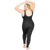 imageStretch is Comfort Womens Plus Size Teamwear Cotton Tank UnitardBlack