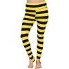 imageSTRETCH IS COMFORT Oh So Soft High Waist Stirrup Leggings Lightweight and Durable Multiple Colors for Women and Plus SizeBlack Yellow Stripes