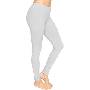 imageSTRETCH IS COMFORT Womens and Plus Size Oh So Soft Full and Knee Length Leggings  Basic Essentials  Small to 7XHeather Gray