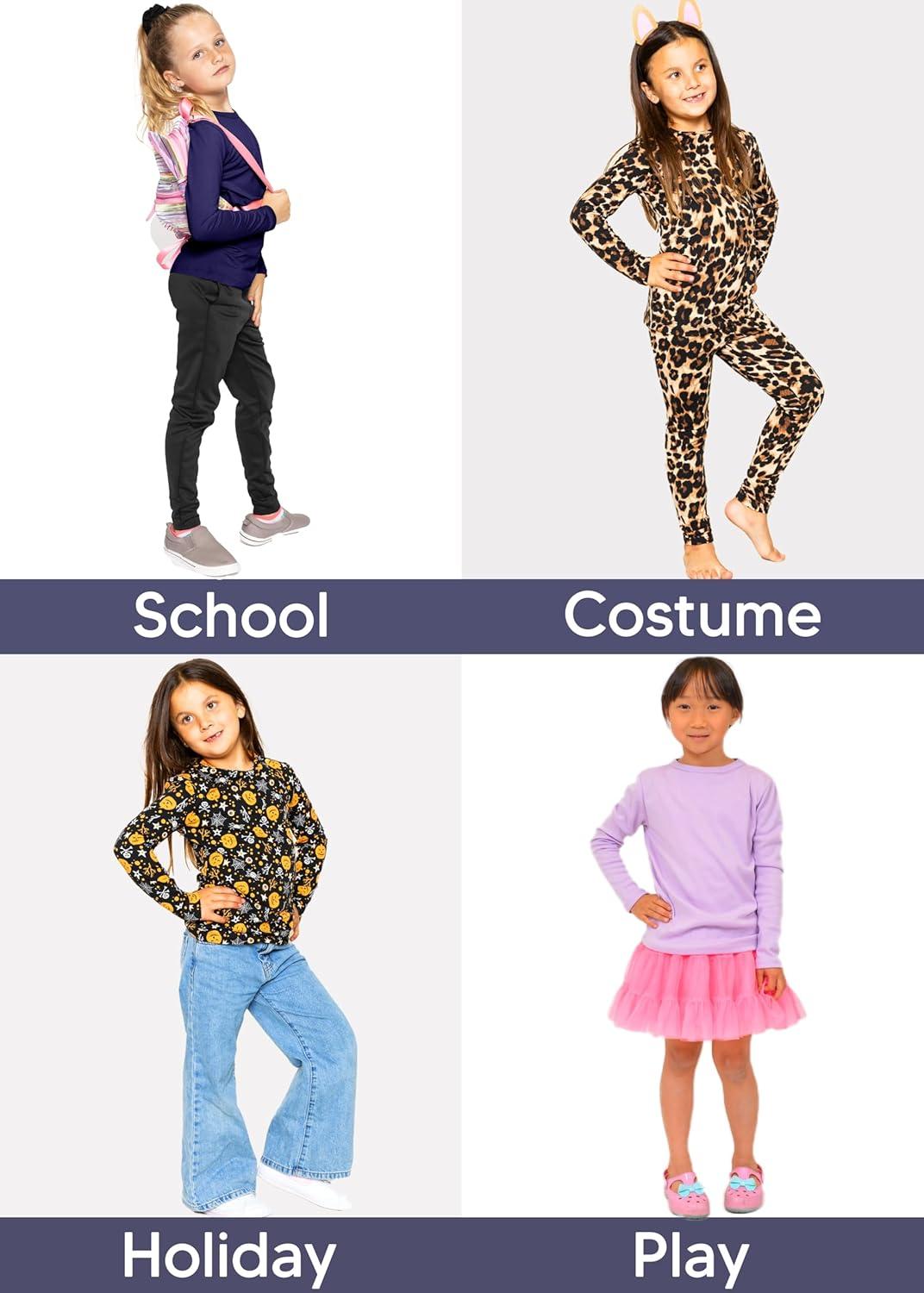 imageSTRETCH IS COMFORT Youth Girls Oh So Soft Long Sleeve Crew Neck Top  Sizes 216  Essential BasicsTurquoise