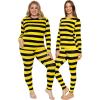 imageSTRETCH IS COMFORT Womens Oh So Soft Crew Neck Long Sleeve ampamp Leggings Set  Stretch 2Piece Outfit  Regular ampamp Plus Size S5XBlack Yellow Stripes