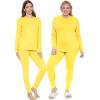 imageSTRETCH IS COMFORT Womens Oh So Soft Crew Neck Long Sleeve ampamp Leggings Set  Stretch 2Piece Outfit  Regular ampamp Plus Size S5XYellow