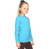 imageSTRETCH IS COMFORT Youth Girls Oh So Soft Long Sleeve Crew Neck Top  Sizes 216  Essential BasicsTurquoise