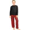 imageSTRETCH IS COMFORT Oh So Soft Youth Girls Prints LeggingsRed Plaid Straight Leg