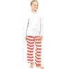 imageSTRETCH IS COMFORT Oh So Soft Youth Girls Prints LeggingsRed White Stripes Straight Leg