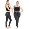 imageSTRETCH IS COMFORT Womens and Plus Size Oh So Soft Knee ampamp Full Length Leggings  Lots of Prints  Adult Sizes S7XBlack Camo