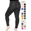 imageSTRETCH IS COMFORT Womens and Plus Size Oh So Soft Knee ampamp Full Length Leggings  Lots of Prints  Adult Sizes S7XBlack Cheetah