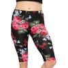 imageSTRETCH IS COMFORT Womens and Plus Size Oh So Soft Knee ampamp Full Length Leggings  Lots of Prints  Adult Sizes S7XBlack Floral
