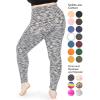 imageSTRETCH IS COMFORT Womens and Plus Size Oh So Soft Knee ampamp Full Length Leggings  Lots of Prints  Adult Sizes S7XBlack Spacedye