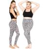 imageSTRETCH IS COMFORT Womens and Plus Size Oh So Soft Knee ampamp Full Length Leggings  Lots of Prints  Adult Sizes S7XBlack Spacedye