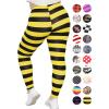 imageSTRETCH IS COMFORT Womens and Plus Size Oh So Soft Knee ampamp Full Length Leggings  Lots of Prints  Adult Sizes S7XBlack Yellow Stripes