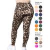 imageSTRETCH IS COMFORT Womens and Plus Size Oh So Soft Knee ampamp Full Length Leggings  Lots of Prints  Adult Sizes S7XBrown Leopard