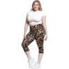 imageSTRETCH IS COMFORT Womens and Plus Size Oh So Soft Knee ampamp Full Length Leggings  Lots of Prints  Adult Sizes S7XBrown Leopard