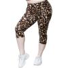 imageSTRETCH IS COMFORT Womens and Plus Size Oh So Soft Knee ampamp Full Length Leggings  Lots of Prints  Adult Sizes S7XBrown Leopard