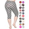 imageSTRETCH IS COMFORT Womens and Plus Size Oh So Soft Knee ampamp Full Length Leggings  Lots of Prints  Adult Sizes S7XCheckered Black and White